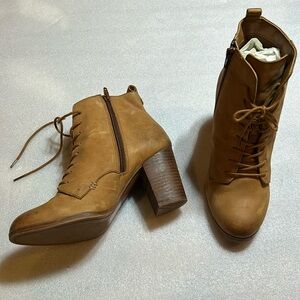 Aldo nubuk lace up booties. Size 8.5